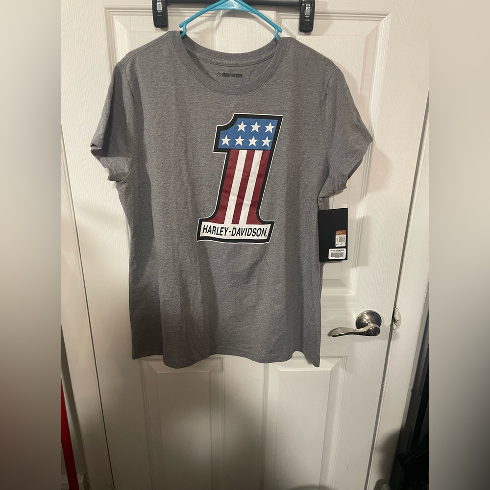 Harley-Davidson Patriotic Gray Tee